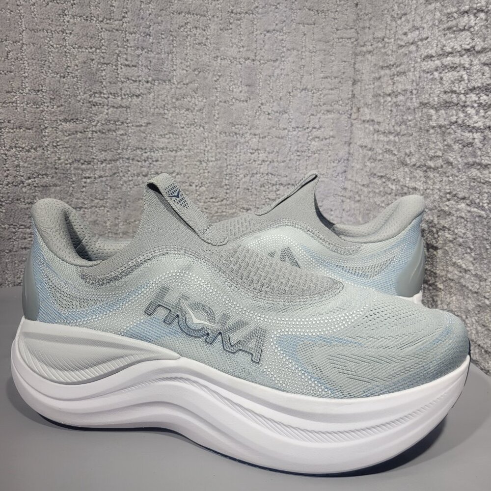Hoka One One Skyward Laceless Men's Size US 8D Gray Athletic Running Sneakers. - Picture 9 of 12